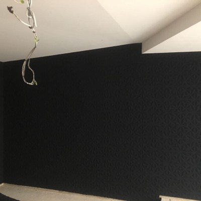 Installing 3D Wallpaper, Fulham, London